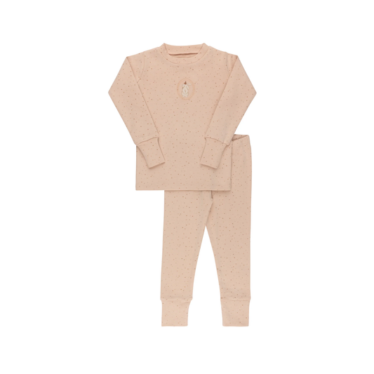 Ely's & Co Pink Cotton Bunny Collection Pajamas