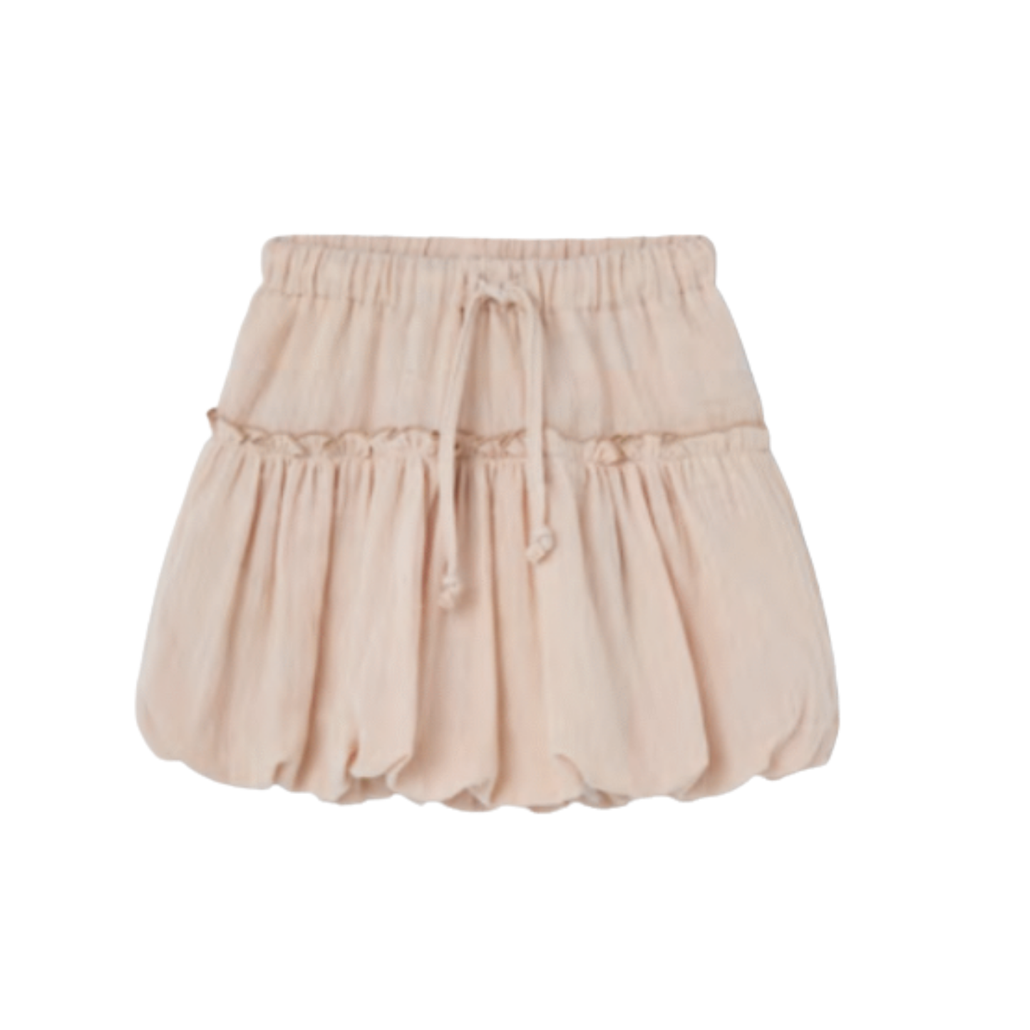 Popelin Dusty Pink Bubble Short Skirt