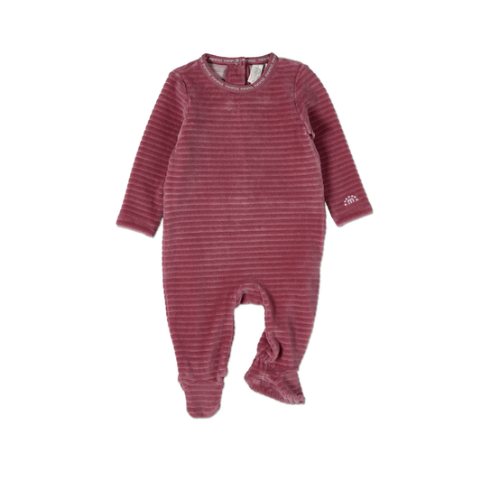 MiniMoi Drop Needle Footie With Minimoi Trim