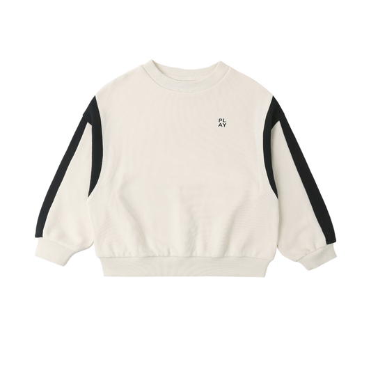 Rylee+Cru Natural Relaxed Long Sleeve Sweatshirt