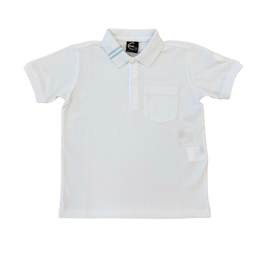 Colmar White-Angelic Blue Short Sleeves Polo