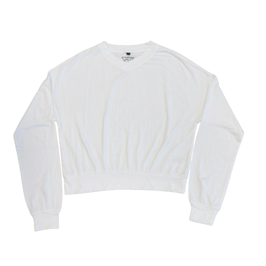 24/7 White Top With Drop Shoulder