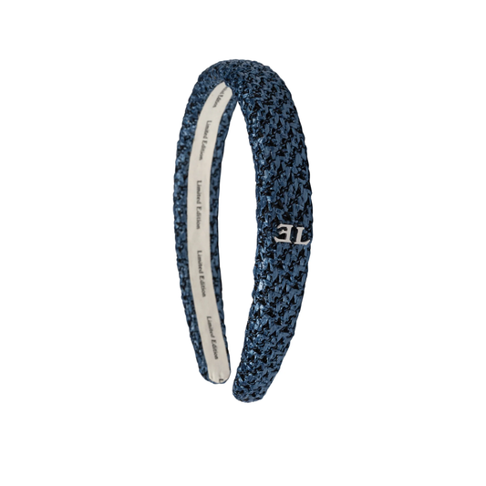 Limited Edition Dusk Blue Crochet Raffia Headband
