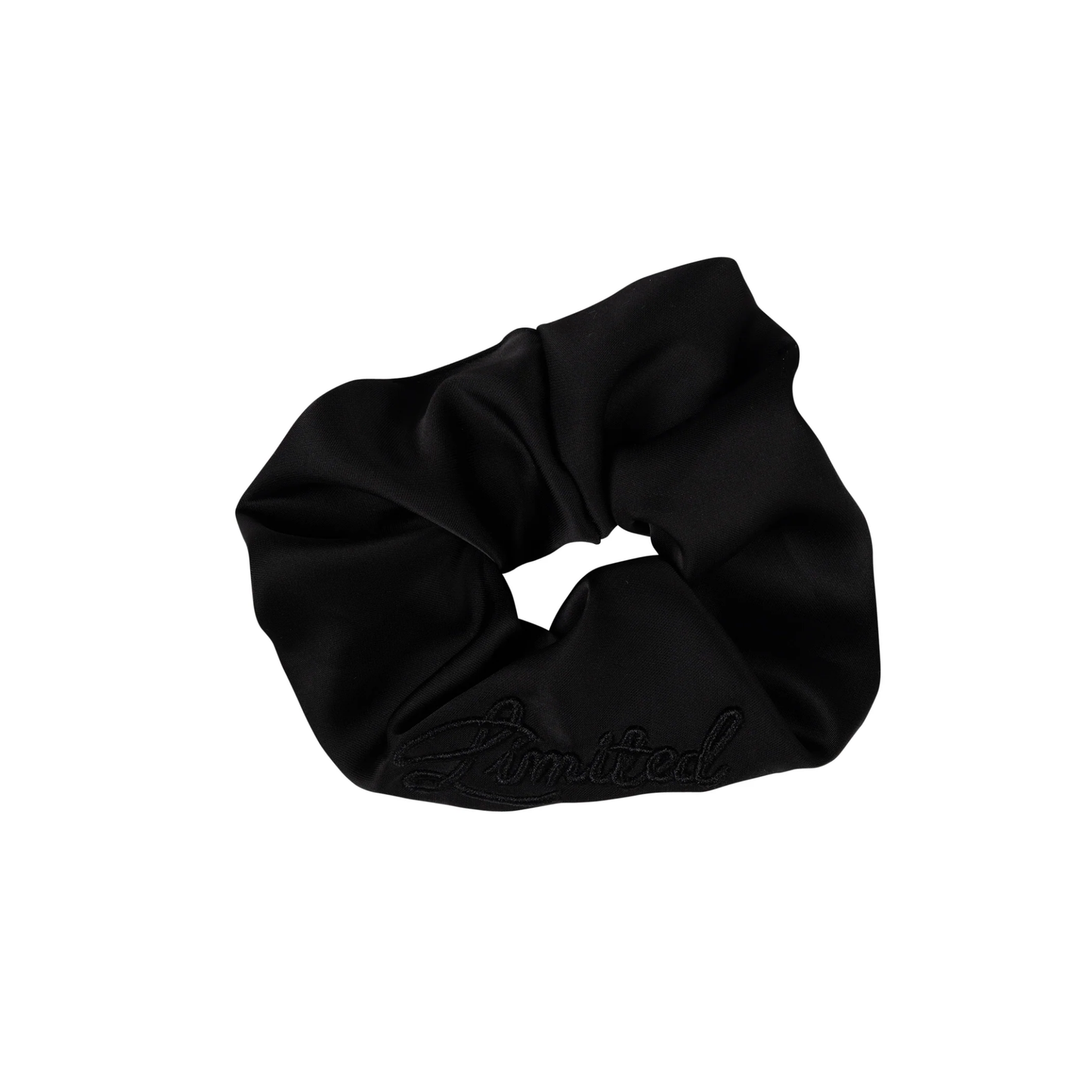Limited Edition Black Monochromatic Satin Scrunchie