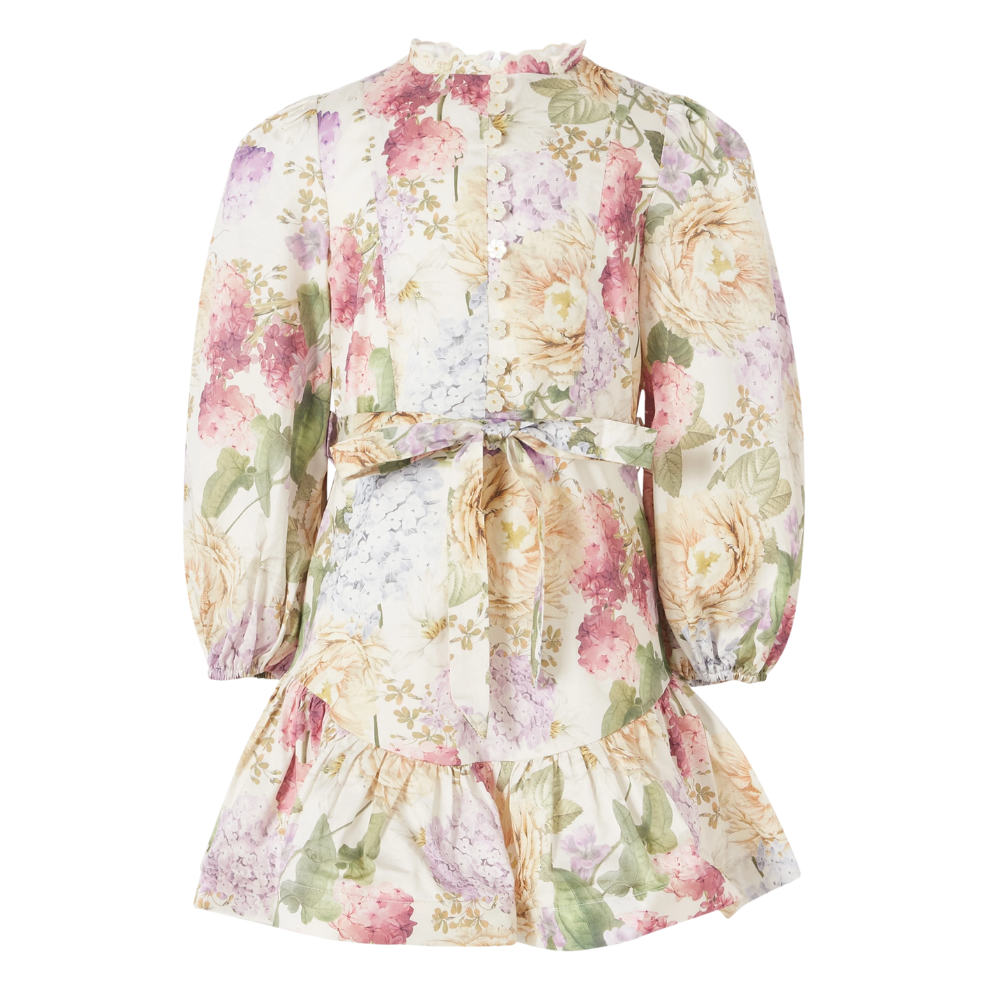 Marlo Kids Floral Seraphina Sleeve Cotton Mini Dress