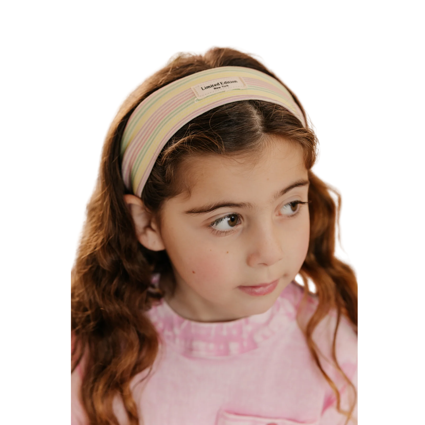 Limited Edition Pink Multi Pastel Striped Sweatband