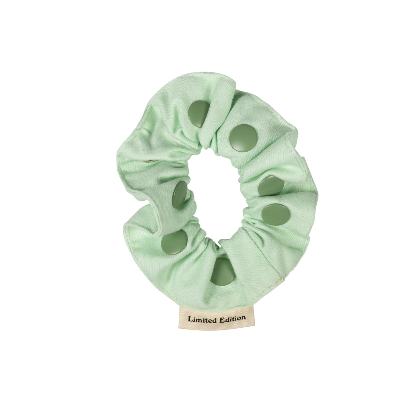 Limited Edition Cool Mint Denim Snap Scrunchie