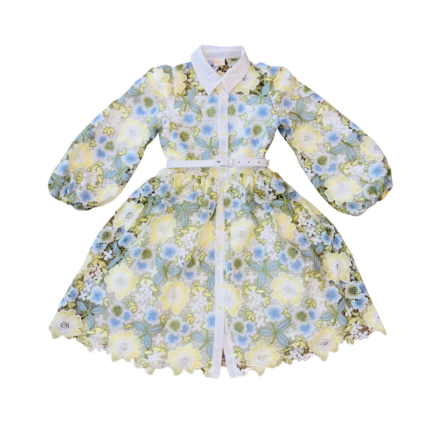 Marlo Kids Floral Vienna Embroidered Mini Dress