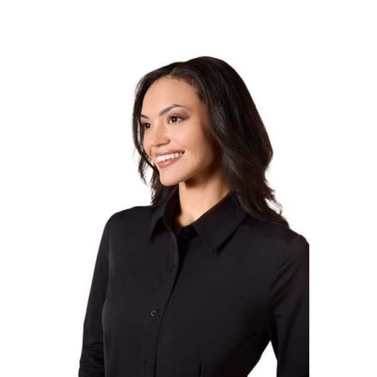 Memoi Classic Button Down Long Sleeve Bodysuit