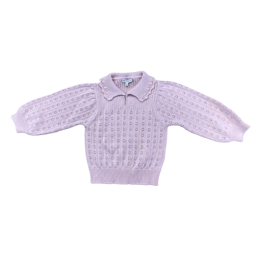 Bebe Organic Blossom Knit Summer Sweater
