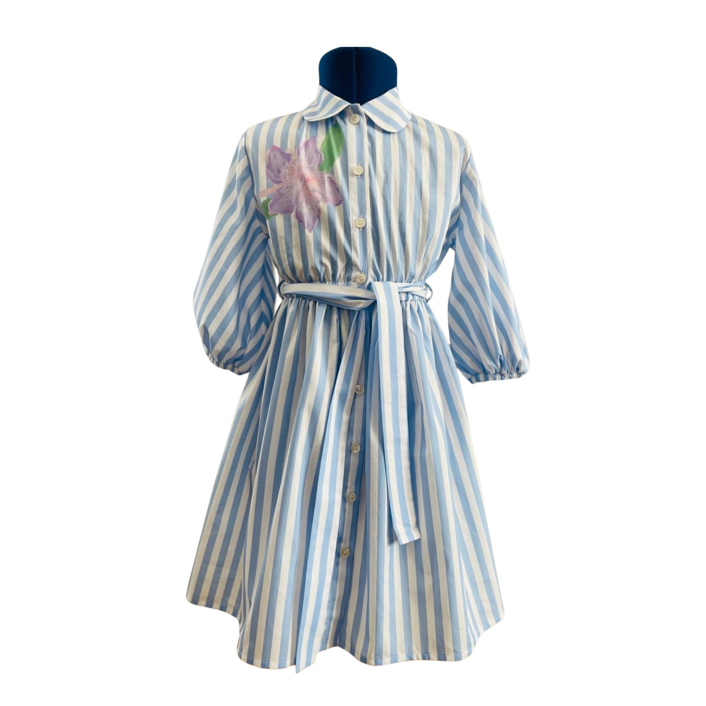 Olivia Rohde Sky Blue Button Down Dress