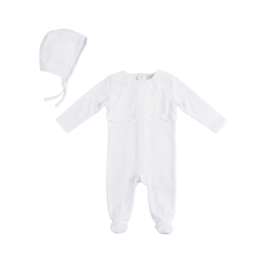 Bebe Bella White Eyelet Onesie