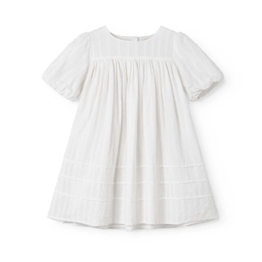 Marmar White Duky Short Sleeve Dress