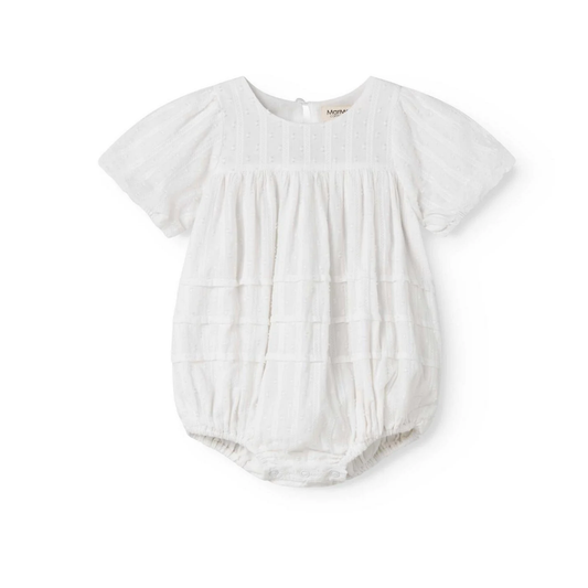 Marmar White Ritona Short Sleeve Romper