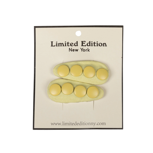 Limited Edition Yellow Denim Snap Snap Clip Set