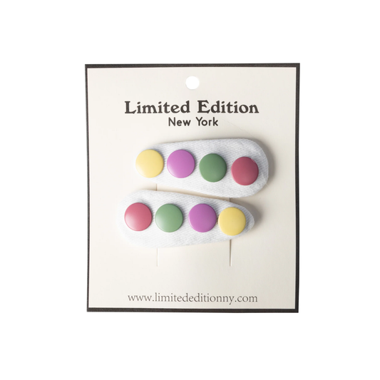 Limited Edition White Denim Snap Snap Clip Set