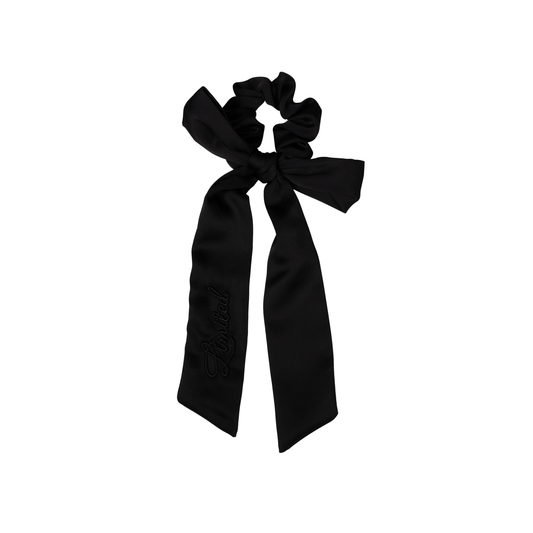 Limited Edition Black Monochromatic Satin Hair Tie