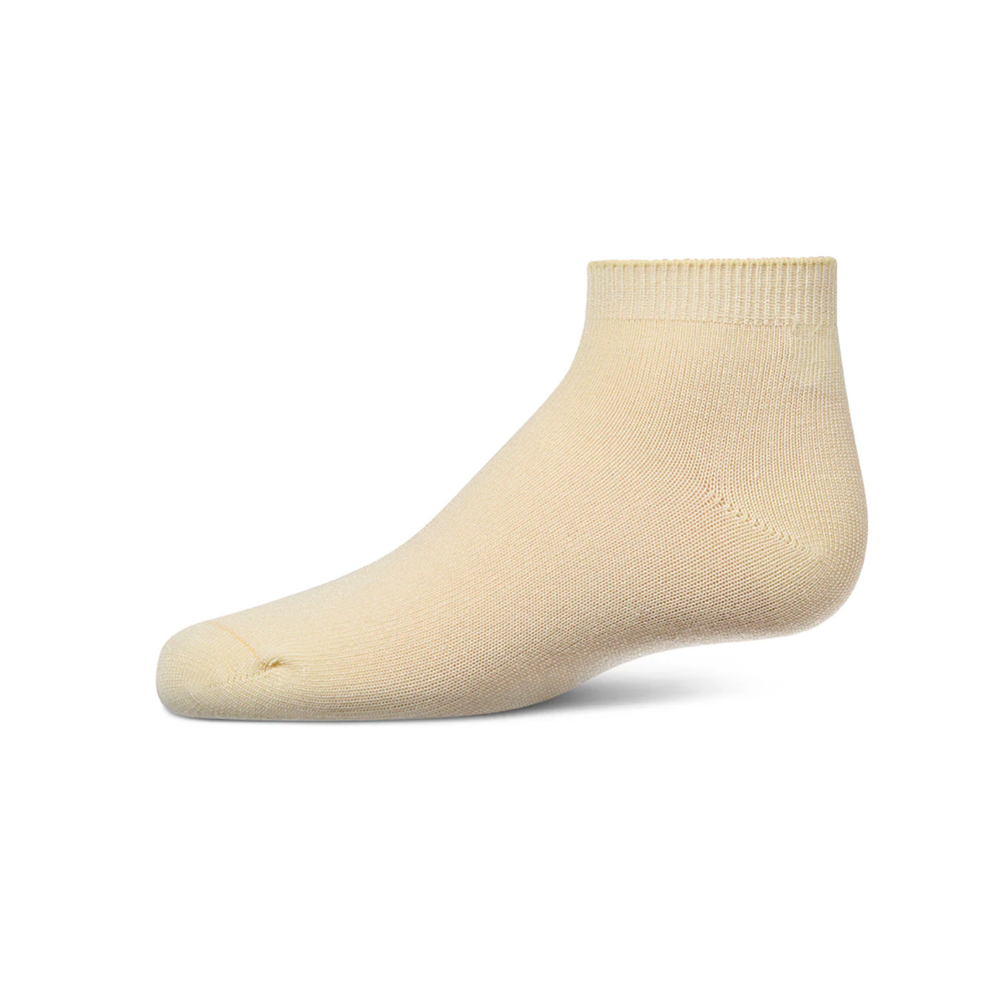 Memoi Canary Yellow Kids Basic Soft Rayon from Bamboo Anklet Socks