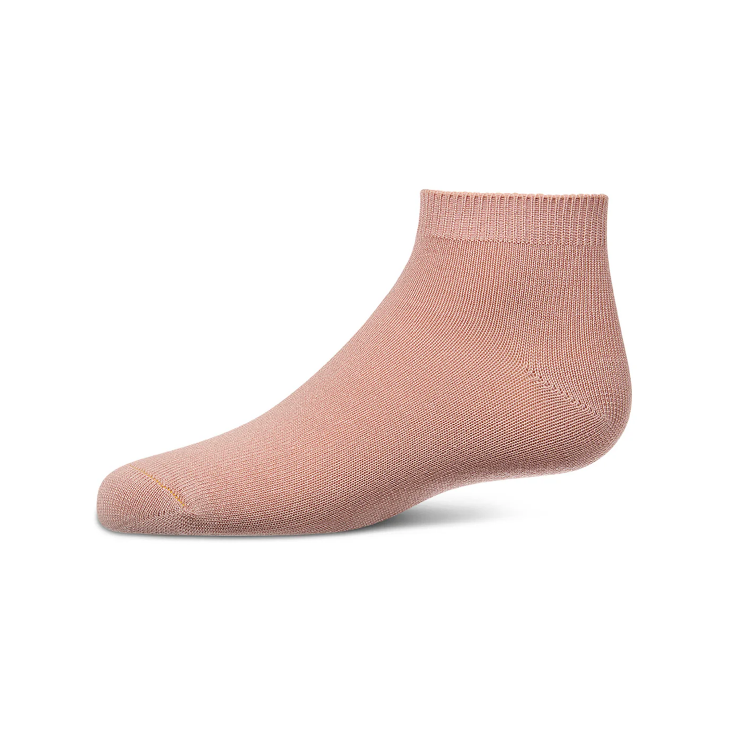Memoi Rosewood Pink Kids Basic Soft Rayon from Bamboo Anklet Socks