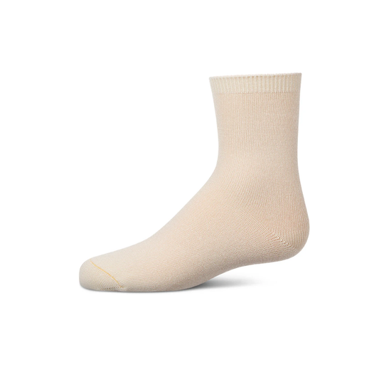 Memoi Soft Linen Toddlers and Kids Basic Soft Rayon from Bamboo Crew Socks