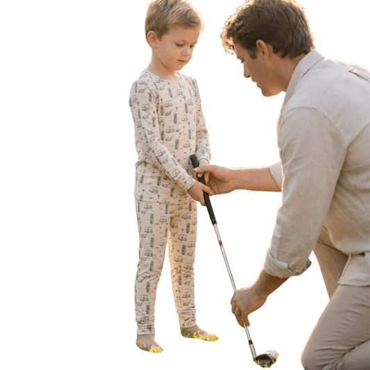 Sweet Bamboo Green/White 18 Holes Pajama