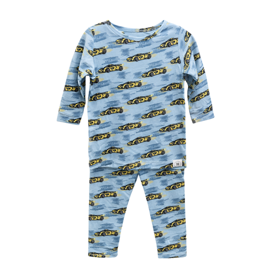 Sweet Bamboo Blue Rev Your Engines Pajama