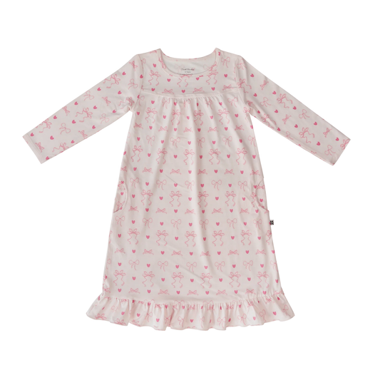 Sweet Bamboo Pink Precious Little Lady Nightgown