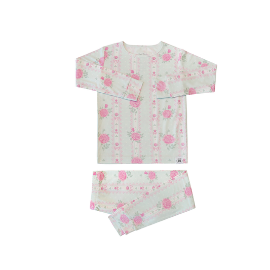 Sweet Bamboo Sage/Pink Roses and Lace Pajama