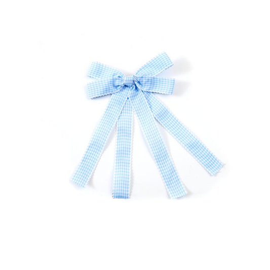 Halo Jocelyn Gingham Scalloped Longtail Clip