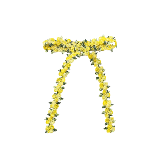 Halo Gia Embroidered Floral Longtail Clip