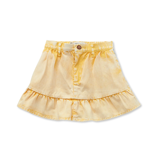 Sproet & Sprout Yellow Denim Peplum Skirt