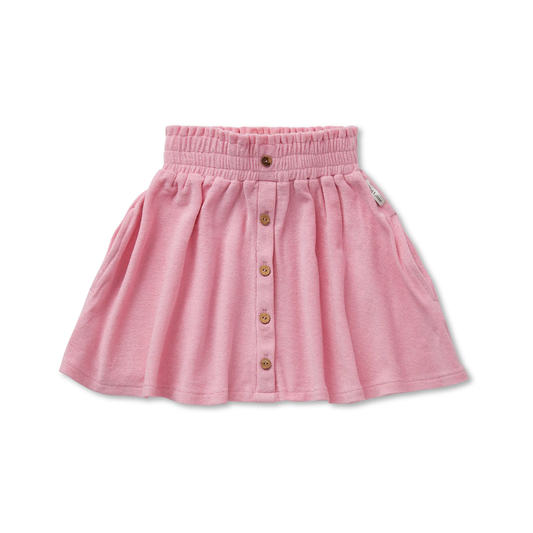 Sproet & Sprout Pink Smock Buttons Skirt