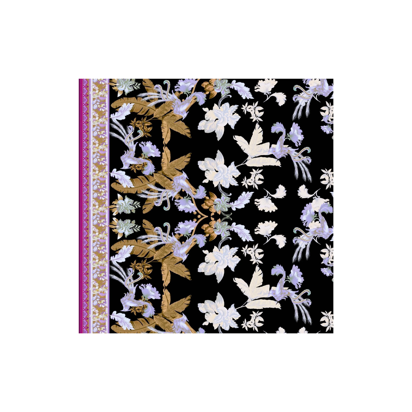 Nicsessories Noir Botanica Headscarf