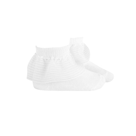 Condor Sock W/ Sheer Striped Frill