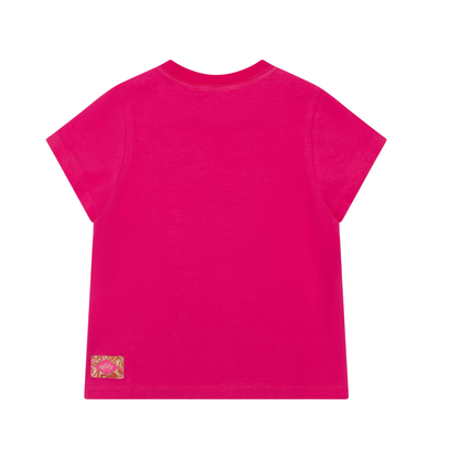 Oilily Fuchsia Tak Logo Short Sleeve Tshirt