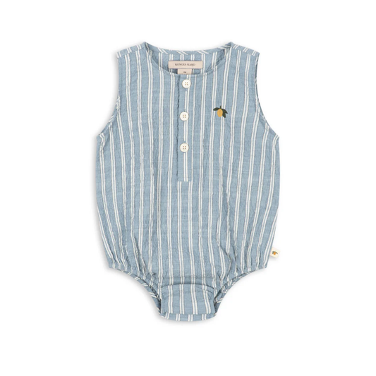 Konges Slojd Trio Bleu Stripe Elliot Romper