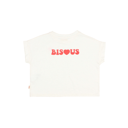 Buho White Bisous Short Sleeve Tee