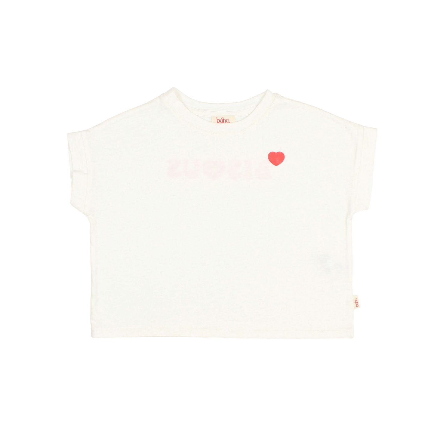 Buho White Bisous Short Sleeve Tee