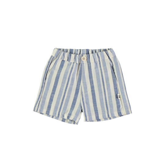 Petit Indi White/Blue Striped Shorts
