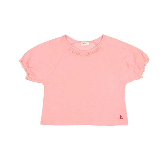 Buho Sugar Pink Lace T-Shirt