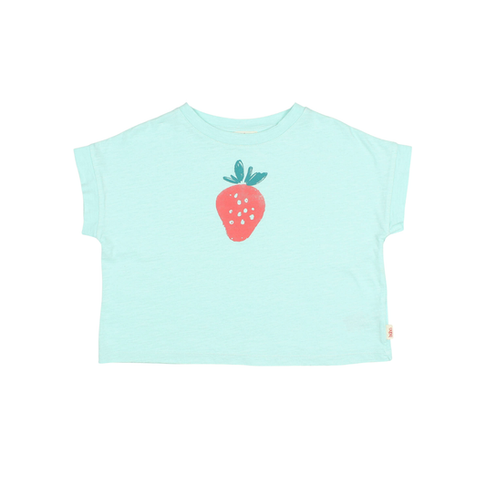 Buho Aqua Strawberry Short Sleeve Tee