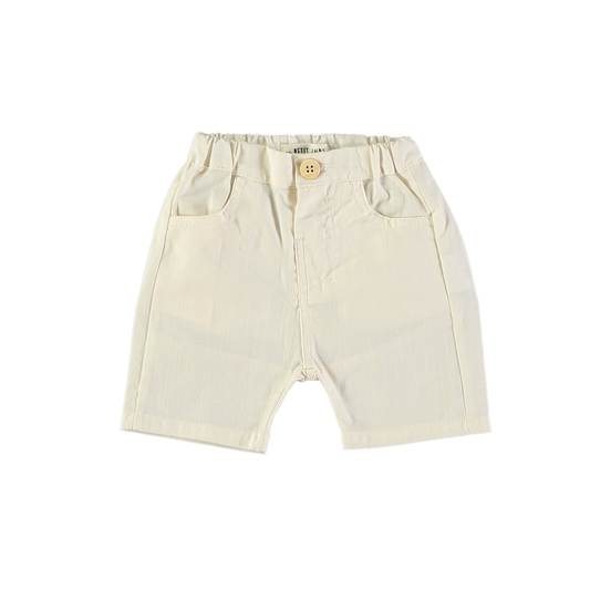 Petit Indi Ivory Textured Shorts