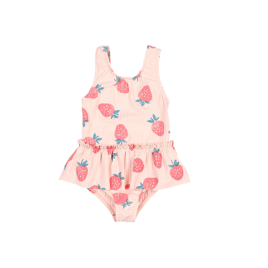 Buho Cream Pink Strawberry Swimwear