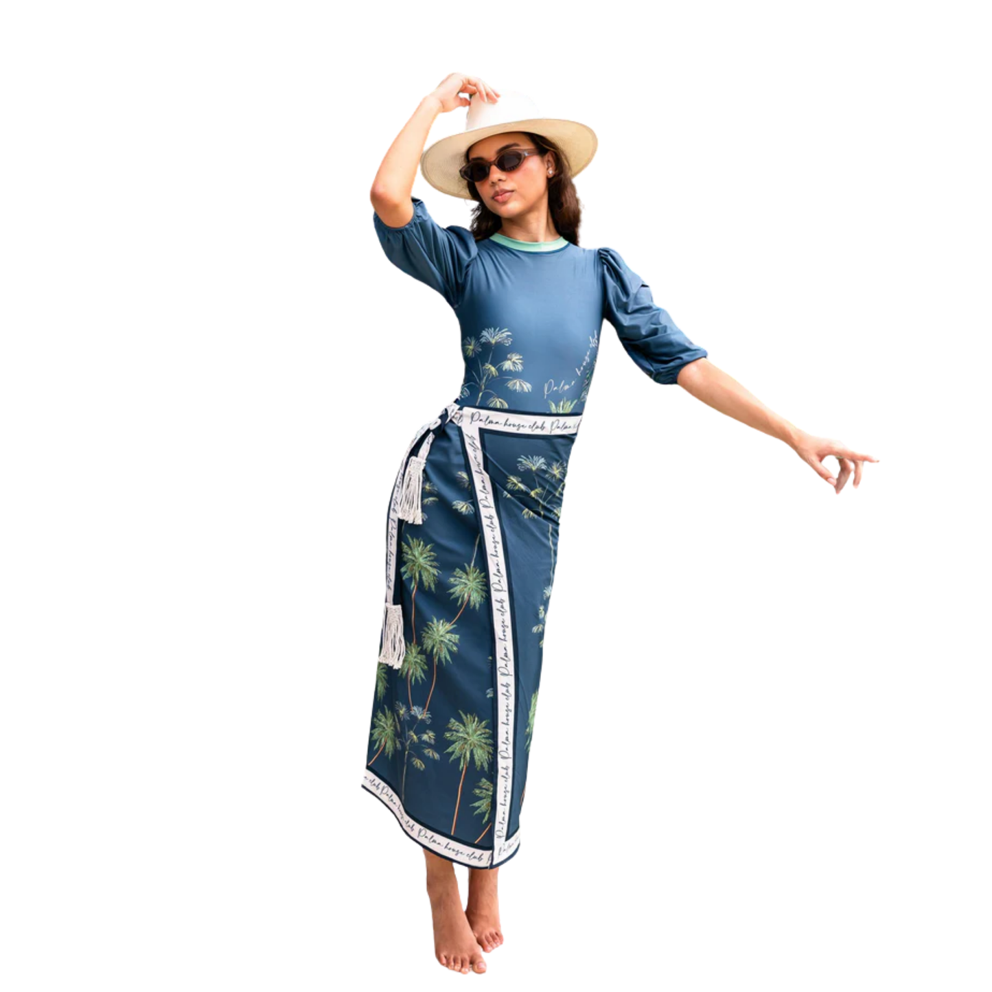 Formentera Dark Teal Palma House Club Swimwear Set