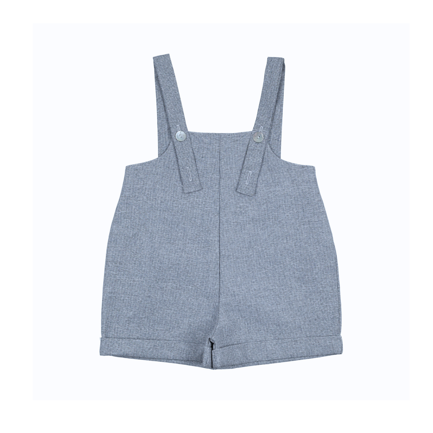 Sweet Threads Textured Blue Frank Romper