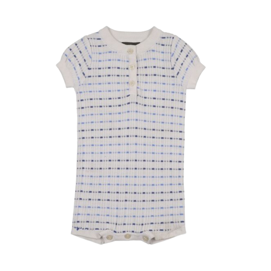 Sweet Threads White Brooks Baby Romper