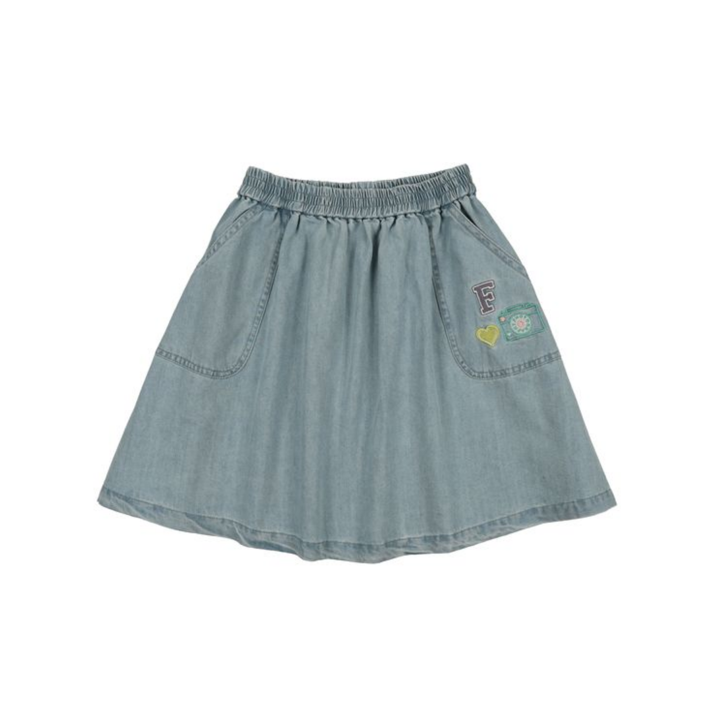 Froo Denim Patch Skirt
