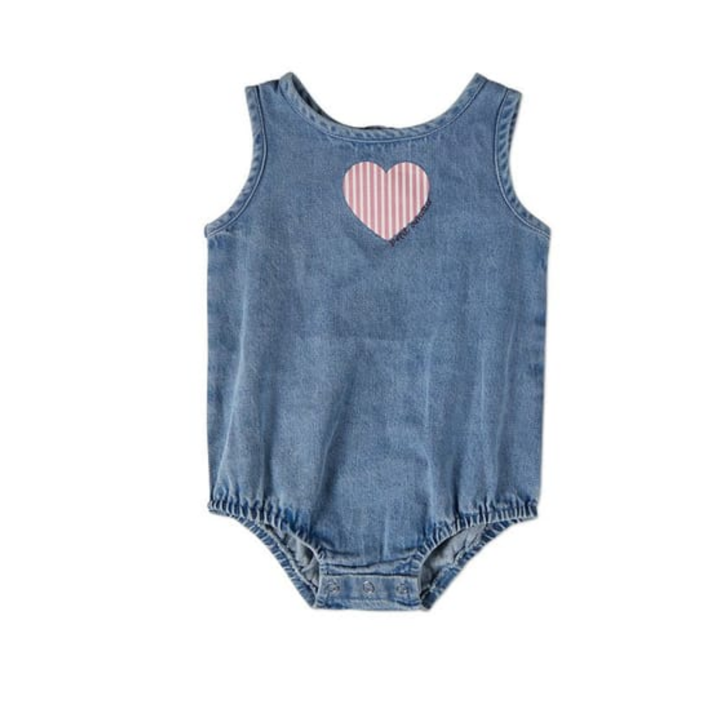 MiniMoi Petit Amour Denim Romper