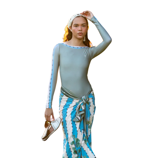 Formentera Light Sage-Green Club Swimwear Set