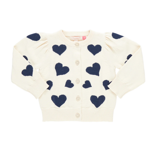 Pink Chicken Tossed Hearts Sweater